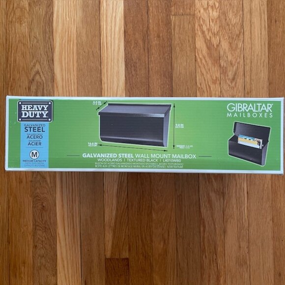 NEW! Gibraltar Woodlands Black, Medium, Steel, Wall Mount Mailbox - Picture 6 of 15